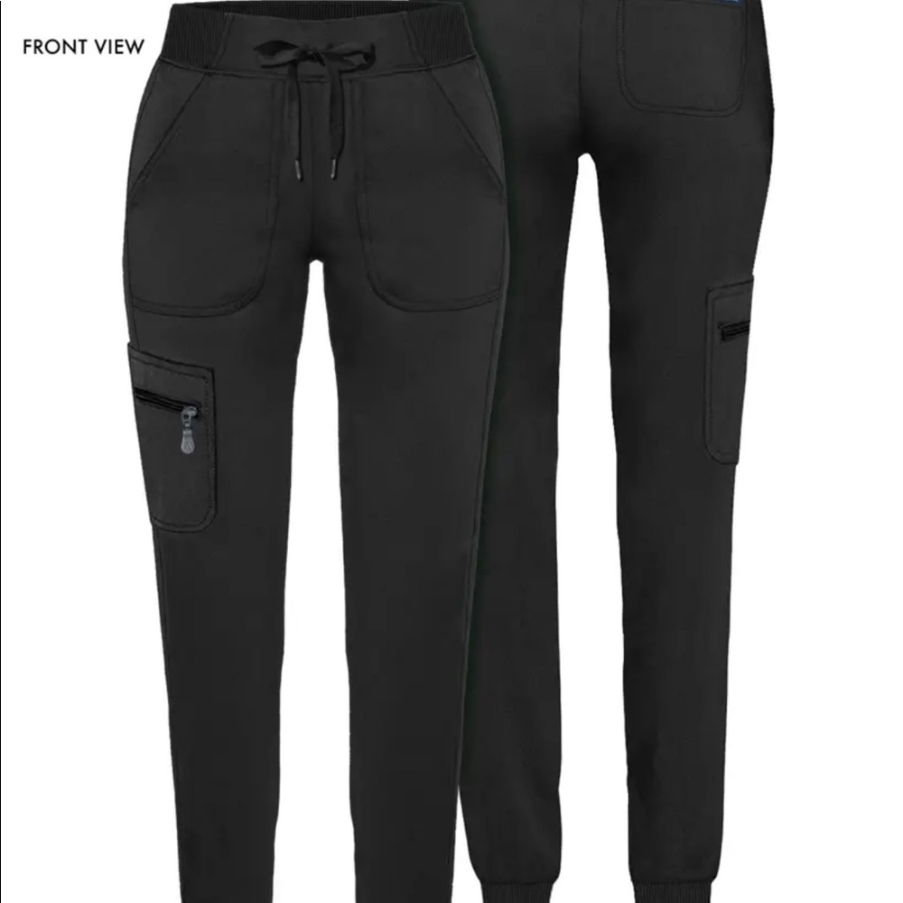 ADAR PRO SCRUBS FOR WOMEN - ULTIMATE YOGA  MEDIUM JOGGER SCRUB PANTS, black NWOT